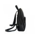 WOMEN BAGS BACKPACK PURSE PU LEATHER ZIPPER BAGS CASUAL BACKPACKS SHOULDER BAGS - BLACK
